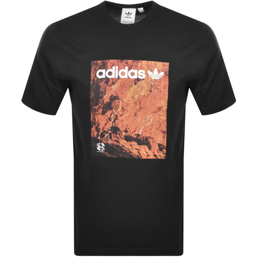 Alternative Image for Productadidas Originals Adventure Logo T Shirt Black1
